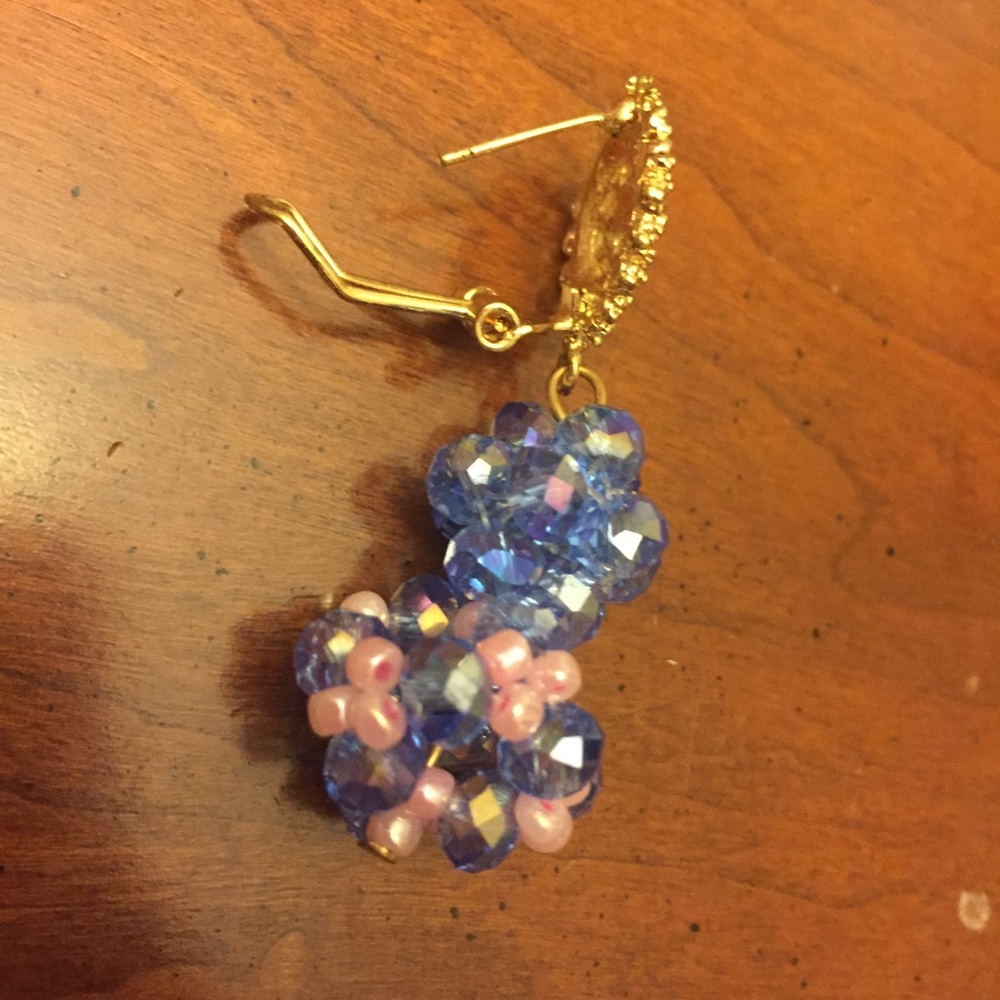 An elegant Set-baby Pink mixed with blue beads - Picture 4 of 8